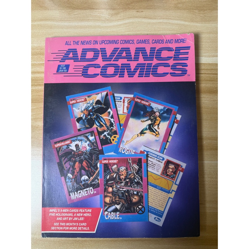 Advance Comics Magazine 37 January 1992 Marvel X‎ Men Cards
